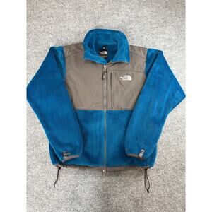 The North Face Denali Polartec Fleece Jacket Womens Medium Teal Gray Outdoor